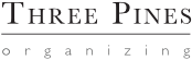 Three Pines Organizing Logo